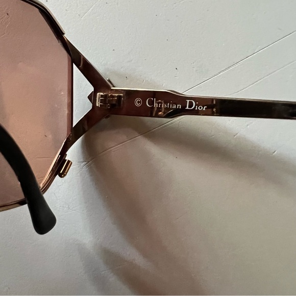 Dior Glasses Rhinestones on Gold frames Real Vintage - Picture 7 of 9